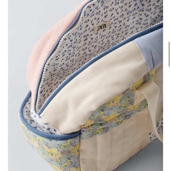 Zara Floral Patchwork Quilted Duffel Bag - Picture 4 of 7